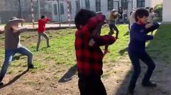 Haka de los alumnos del CEIP Ra��a Fabiola de Santiago
