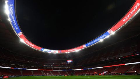 El Metropolitano, antes del partido entre el Atl�tico de Madrid y el Barcelona.