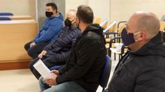 Los cuatro miembros del grupo mafioso b�lgaro que compraba coca�na en Galicia, durante el juicio en la secci�n compostelana de la Audiencia Provincial