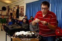 Rafael Rodr�guez Garc�a, ayer, durante la jornada en Fonteboa. 
