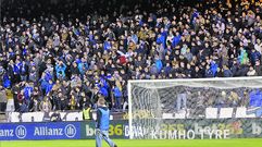 Los cánticos se oyeron en el partido del pasado viernes frente al Eibar. 