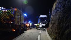 El autobs accidentado el pasado domingo en el Pirineo francs.