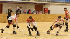 Duelo entre el Lubi�ns y el Telecable, de la pasada semana.