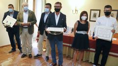 Imagen de los galardonados en los premios de R�as Baixas