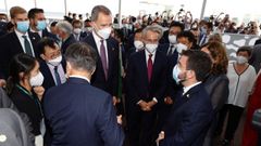 Breve encuentro entre Pere Aragon�s y el rey