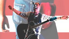 Andr�s Balado, en uno de sus �ltimos conciertos. 