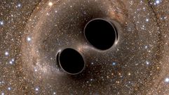 Simulaci�n de dos agujeros negros