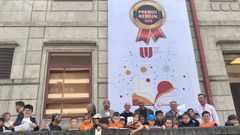 El alcalde, Alejandro Lorenzo, presidi� el acto para celebrar del D�a del Libro