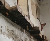 Techo de vigas de gran tama�o para evitar fugas