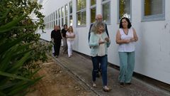 A alcaldesa, Diana Pi�eiro, visitou onte as obras do colexio Portofaro.