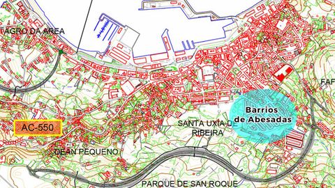 Plano del trazado alternativo que presentará la plataforma de afectados junto a sus alegaciones