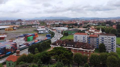 Vista del hospital de Jove