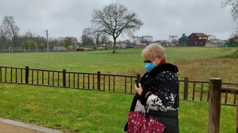 Al fondo de la imagen, por detr�s del roble, la zona en laque se ubicar� el parque canino