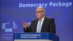 El vicepresidente primero de la CE, Frans Timmermans