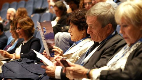 Detalle de los asistentes al congreso en Vigo