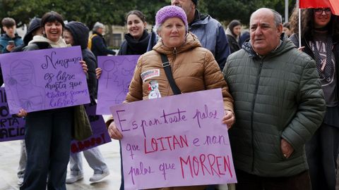 Manifestaci&oacute;n contra la violencia machista, en una imagen de archivo en A Coru&ntilde;a