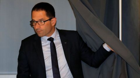 Primera vuelta de las elecciones presidenciales de Francia. Benoit Hamon, candidato del Partido Socialista