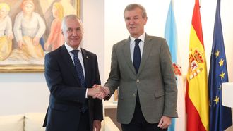 Íñigo Urkullu y Alfonso Rueda en San Caetano.