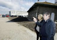 Loureiro y Llano supervisaron ayer las obras realizadas. 