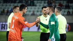 El �rbitro Bal�zs Berke, en los proleg�menos del Ludogorets-Celta que dirigi� en noviembre pasado.
