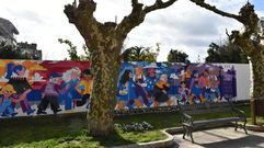 Un dos murais que xa se te�en feito en Cee arredor do D�a da Muller 