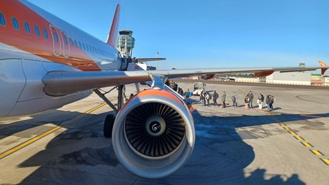 Un vuelo de Santiago a Ginebra, la semana pasada