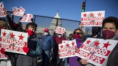 Manifestaci�n de apoyo a que Washington DC se convierta en el estado 51.� de la Uni�n