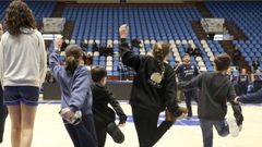 Los m�s peque�os participaron en el entrenamiento del Baxi Ferrol.