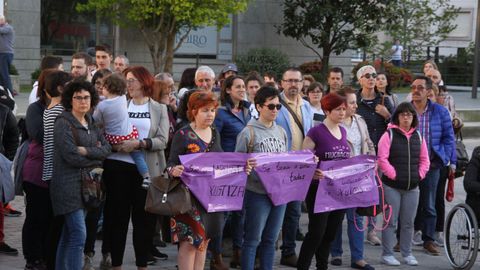 Protesta en Boiro