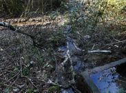 Una peque�a estructura almacena el l�quido pestilente, que al caer se desparrama por todos lados. 