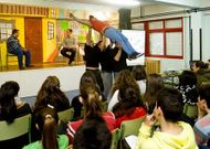 Los internos representaron una obra de teatro sobre prevenci�n de drogas.
