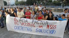 Redondela concentraci�n por la N-555