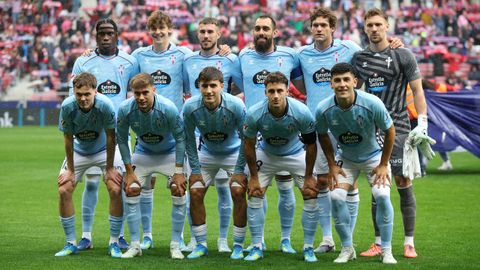 Equipo titular del Celta este s�bado frente al Atl�tico de Madrid en el Metropolitano.