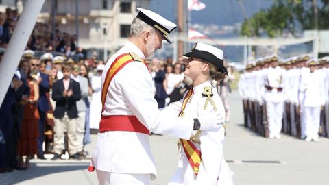 Felipe Vi impuso a Leonor la Gran Cruz al M�rito Naval con distintivo blanco en julio del 2025