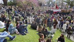 Bendici�n de los ramos en la plaza de Amboage