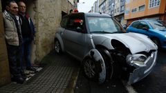 Accidente de tr�fico en la avenida de Vilaboa 