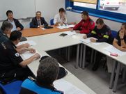 Luis Menor presidi� la primera reuni�n en el distrito de Xinzo. 