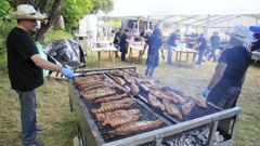 La churrascada es uno de los actos de la celebraci�n.
