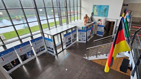 Vista xeral da exposici�n, que pode visitar tam�n o p�blico xeral