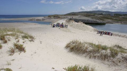 Playa de Baldaio, en Carballo