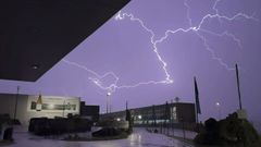 Tormenta elctrica la pasada madrugada en el sur de Galicia