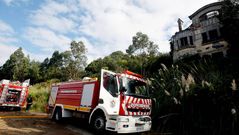 Incendio en la casa modernista de Cambre