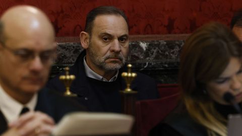 El exministro Jos� Luis �balos durante la audiencia preliminar en el Tribunal Supremo.