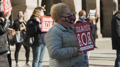 El sector de hosteler�a volvi� a manifestarse en la praza Maior de Ourense