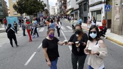 Protesta de los hosteleros de Pobra por el cierre del municipio