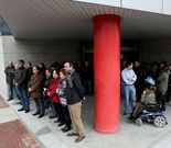 En Nar�n, la corporaci�n se concentr� en el vest�bulo.