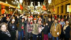 Turistas en la Navidad de Vigo.