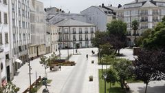 En la imagen, una de las zonas que el anterior gobierno local quer�a incluir dentro de su mapa de zonas de bajas emisiones para paliar la contaminaci�n en la Lugo.