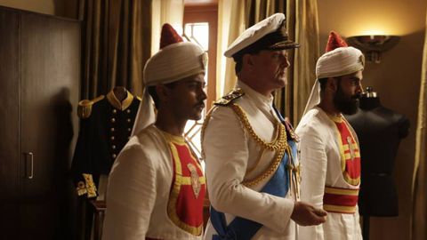 Hugh Bonneville interpreta a Louis Mountbatten en �El �ltimo virrey de La India�.