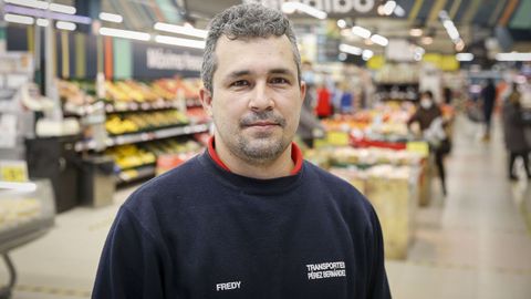John Fredy Garc�a es repartidor en Eroski
